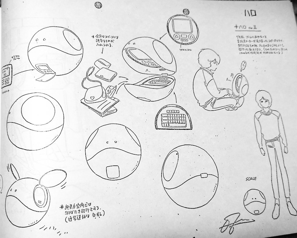 機動戦士Ｚガンダム設定資料から ハロです(レプリカのおもちゃ)