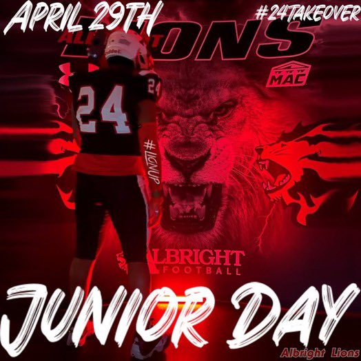 Thank you for the invite to Albright Jr  Day <a href="/CoachFigueroa/">Coach Fig 🇵🇷🐏</a> cant wait to experience this❤️🖤 <a href="/SamoanSigma/">Coach Godinet</a> <a href="/leams24/">Keith Leamer</a>