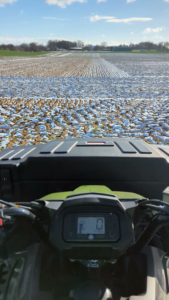 isalardogar's tweet photo. Out here doing soil survey and the snow and wind's biting harder than a teething baby, but the rainy clouds wave hello on their way out! #FieldDays #PhDDiary #ProximalSensing #SustainableAgriculture https://t.co/uF4ueKZUKQ