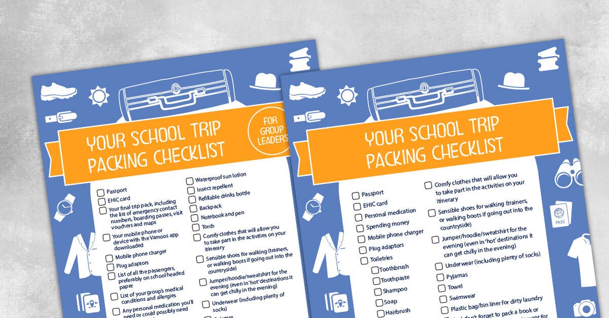 HalsburyTravel's tweet image. Running a #schooltrip soon? Getting constant questions about #whattopack?

We've got you covered 👉bit.ly/3lGnhL9 #ukedchat