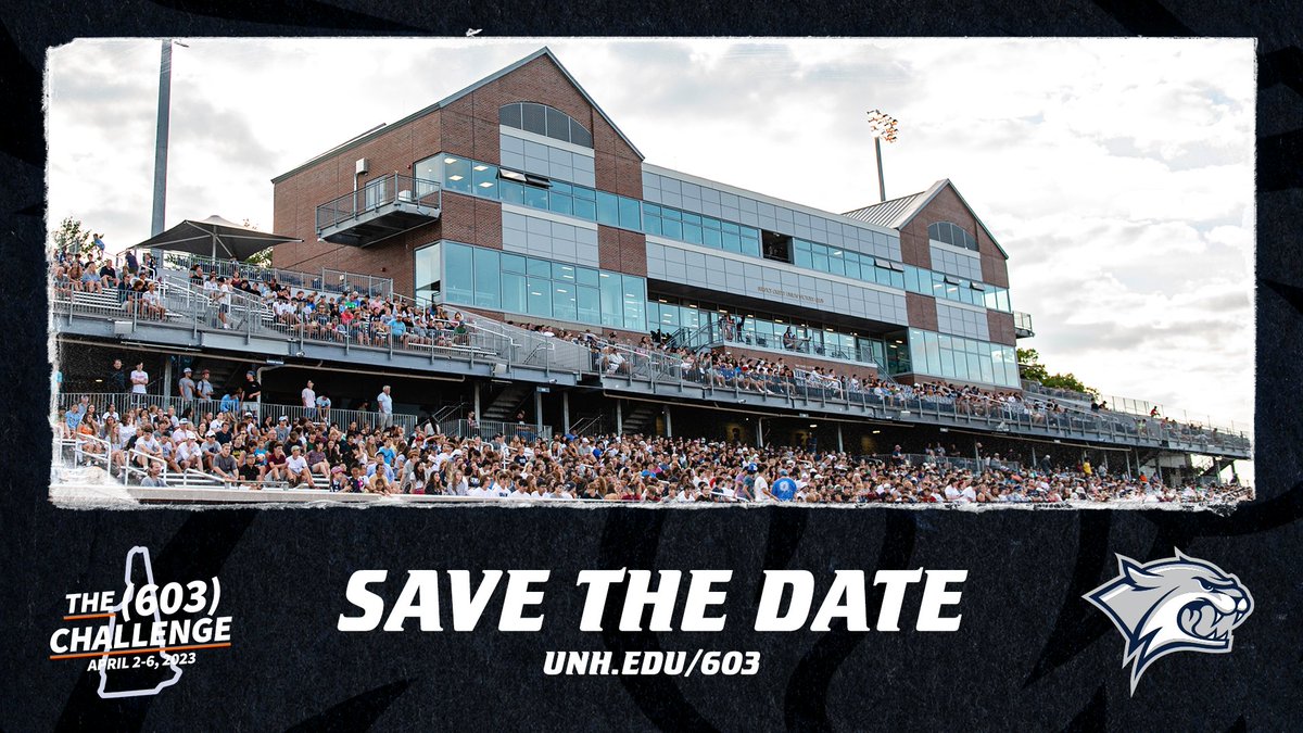 UNHWildcats's tweet image. The 603 Challenge is right around the corner on April 2-6! Your donations to our athletic programs mean so much to our student-athletes!

#unh603 #BeTheRoar