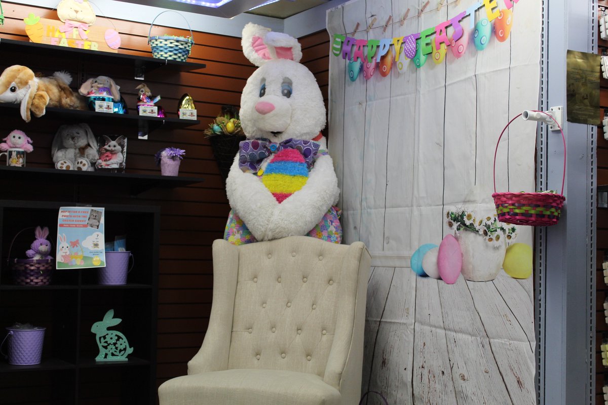 Stop by April 7th to visit with the Easter Bunny!