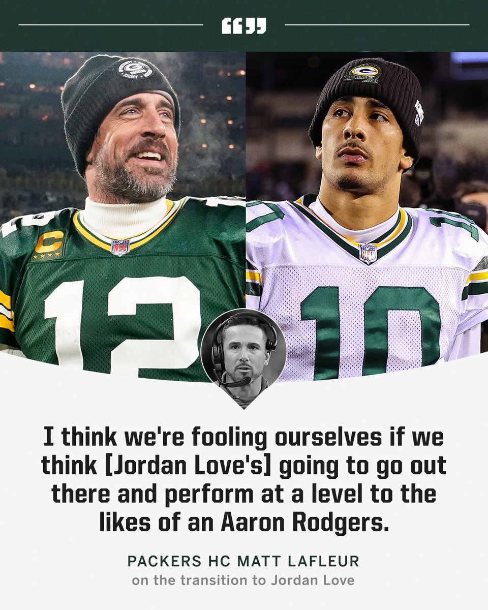 Packers HC Matt LaFleur tempered the expectations for Jordan Love at the NFL's annual meeting on Tuesday.