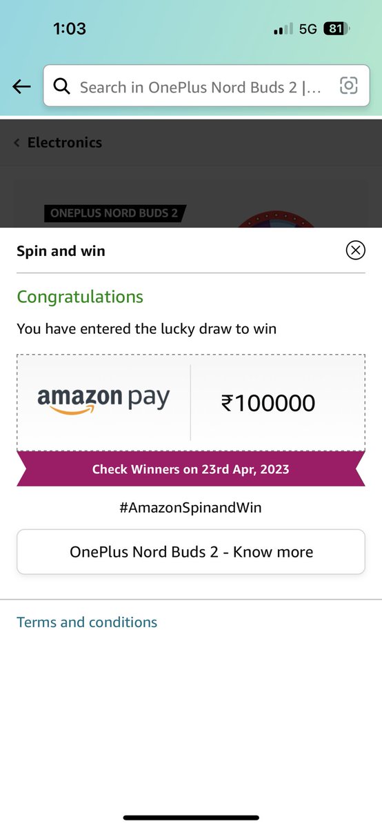 AshuRoxz's tweet photo. @amazonIN @OnePlus_IN : @amazondotin @oneplus_india  #OnePlusNordBuds2 https://t.co/vMfXGHSt3b
