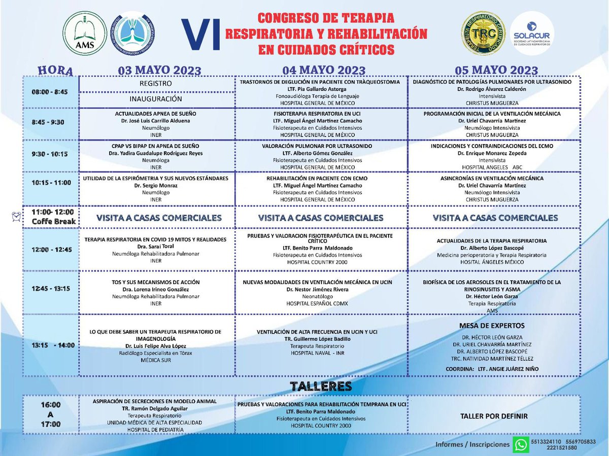 COLEGIO MEXICANO EN TERAPIA RESPIRATORIA tweet media