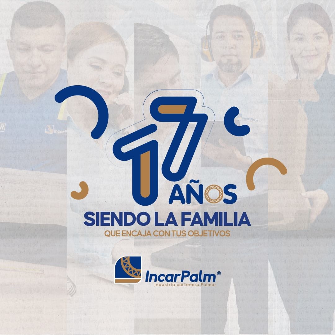 Incarpalm_ec's tweet photo. 17 años siendo la familia que encaja perfectamente con tus objetivos. 
Gracias a nuestros clientes, proveedores y colaboradores por su confianza y apoyo constante. https://t.co/hKODVPVPf9