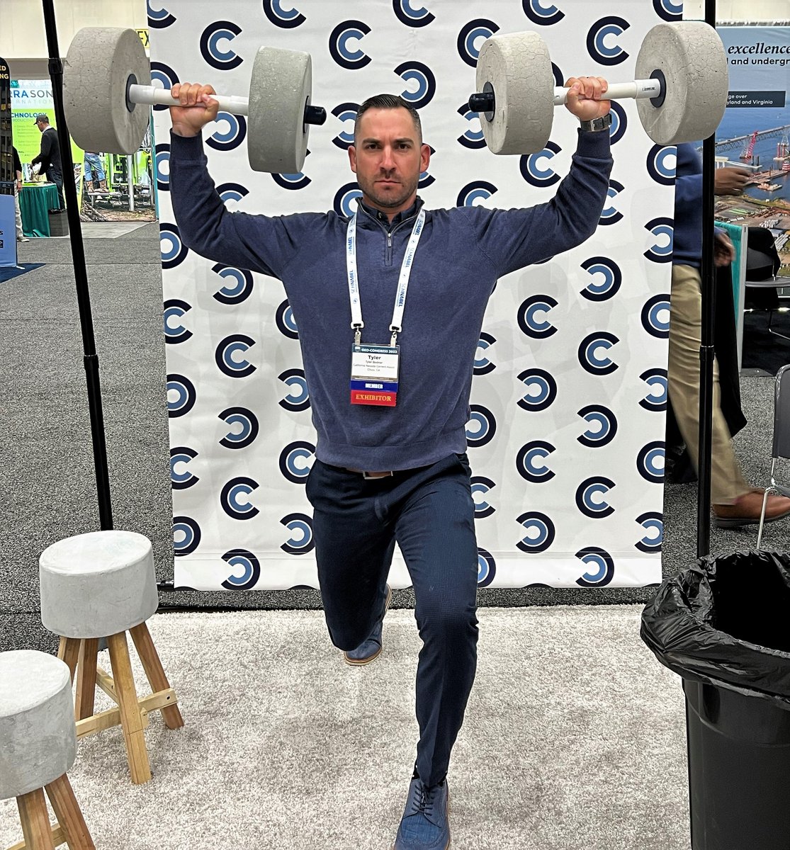 Lightweight lifting day at #geocongress2023! Stop by the @PCA_Daily booth where we will talk your ear off about all things #cement! #ASCE #LCC