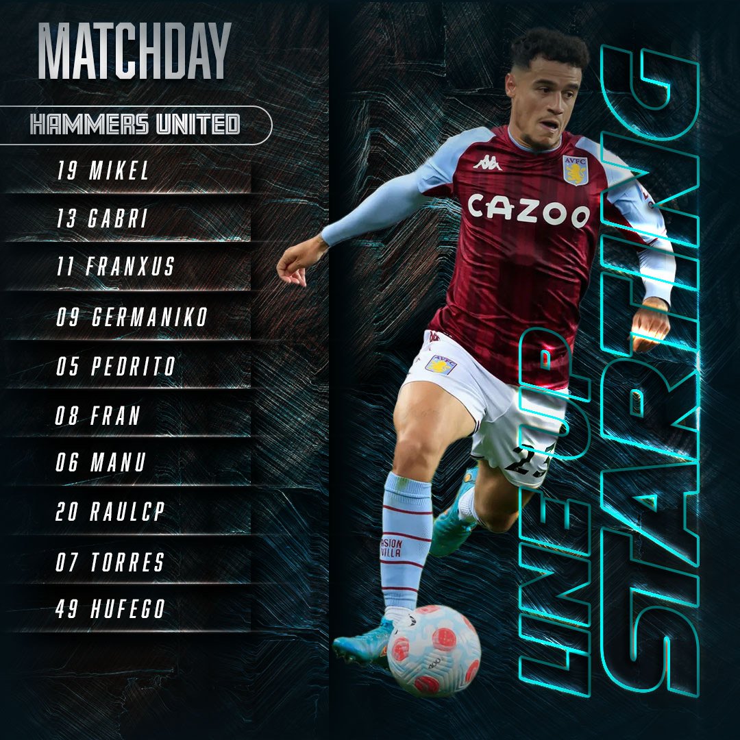 #MatchDay #ClubesPro

Tenemos alineación para esta noche en las dos competiciones.

🏆 @PLGeFootBall 🆚@WITCHERSGAMING

🏆 <a href="/VPG_Spain/">Virtual Pro Gaming España</a> 🆚 <a href="/CadizEsports/">Cádiz C.F. Esports</a>
  #TrustVPG

#GoHammers #FIFA23