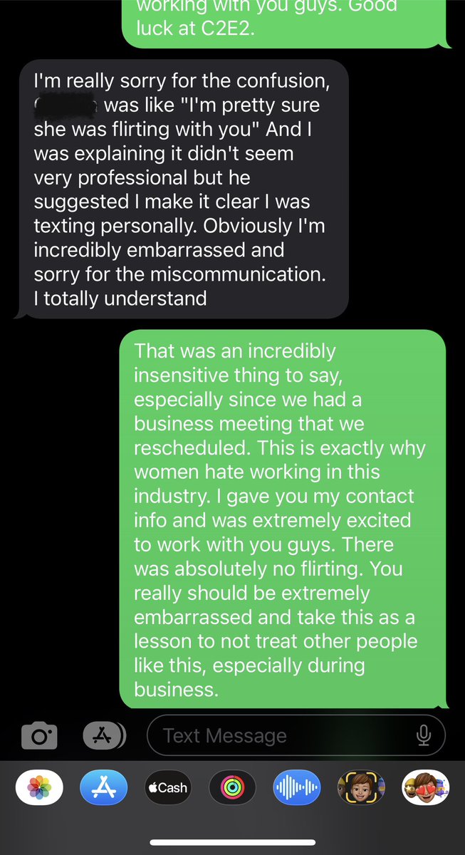 EnokiNoel's tweet image. Being a Woman in this industry is so difficult and frustrating. I just got home from #PAXEast and was super excited to work with a company.

Little to find out that I can’t even be looked at seriously in a business meeting. 

Don’t ask your clients out on dates. Please.