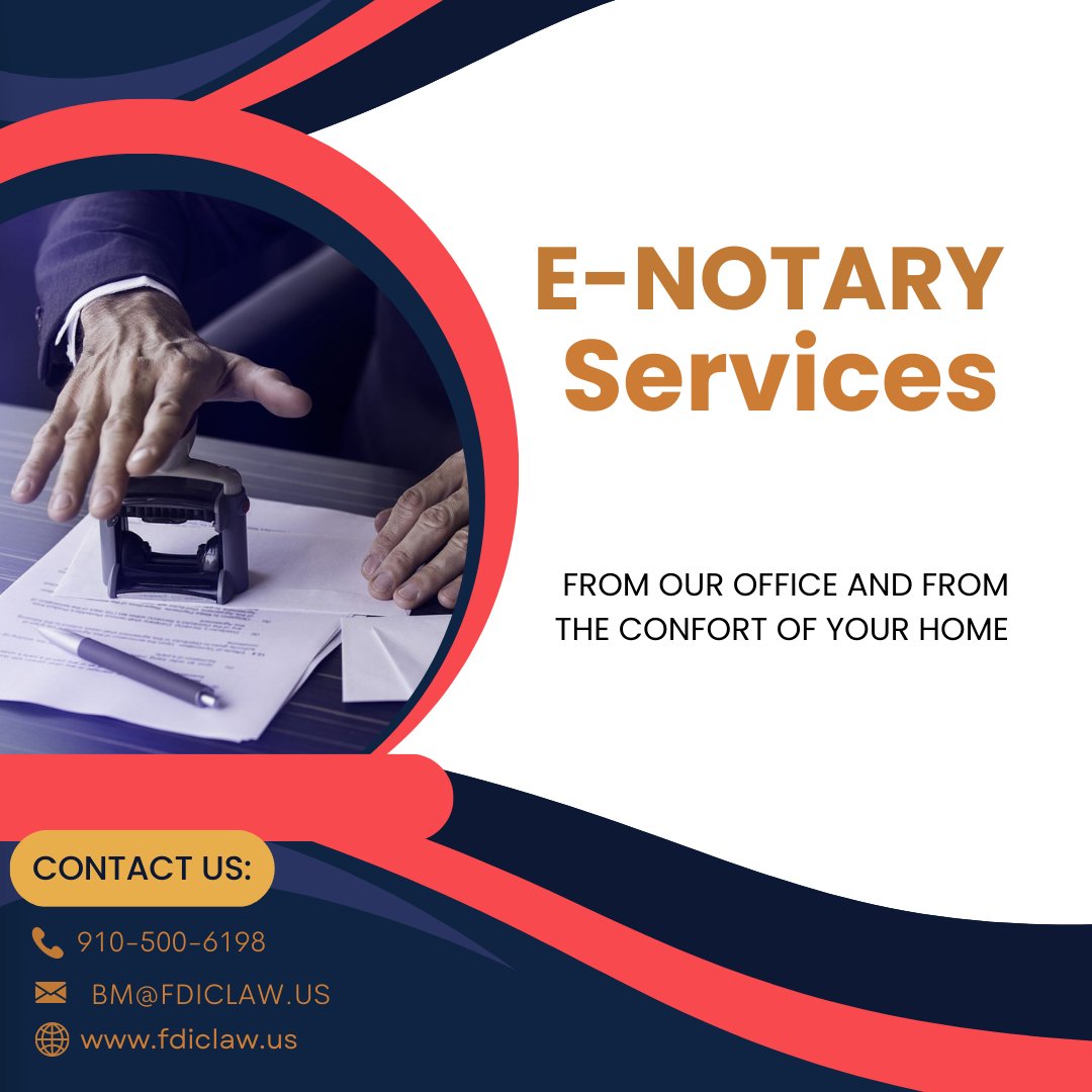 FDICBANKER's tweet image. Need a document notarized but can&apos;t leave your home? We&apos;ve got you covered! Our e-notary services allow you to get your documents notarized from the comfort of your own home.

#ENotaryServices #VirtualNotary #RemoteNotary #NotaryOnline #DigitalNotary #MobileNotary #NotaryAtHome