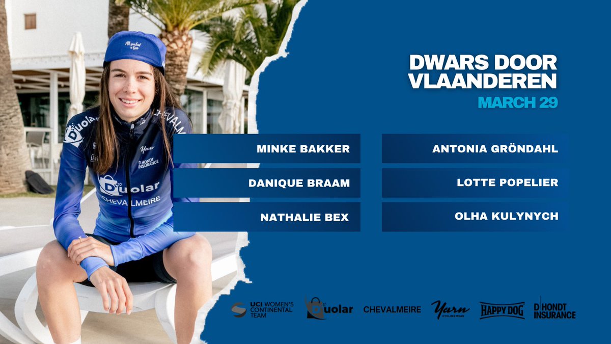 With <a href="/DwarsdrVlaander/">Dwars door Vlaanderen</a> tomorrow we can already get a taste of the Flemmish Ardennes before #RVV23 

🚦 14:50 Start (Hippodroom in Waregem)
🏁 17:47 Finish (Verbindingsweg in Waregem)
🛣️ 114,9k

#DDV23 #DDV #dwarsdoorvlaanderen