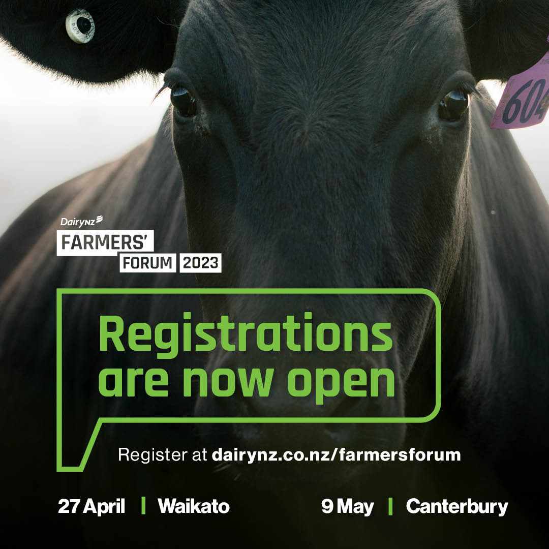 DairyNZ (@dairynz) on Twitter photo DairyNZ’s 2023 Farmers’ Forum is nearly here!
 
Registrations are now open – spaces are limited so make sure you register now to secure your spot: dairynz.co.nz/farmersforum DairyNZ’s 2023 Farmers’ Forum is nearly here!
 
Registrations are now open – spaces are limited so make sure you register now to secure your spot: dairynz.co.nz/farmersforum