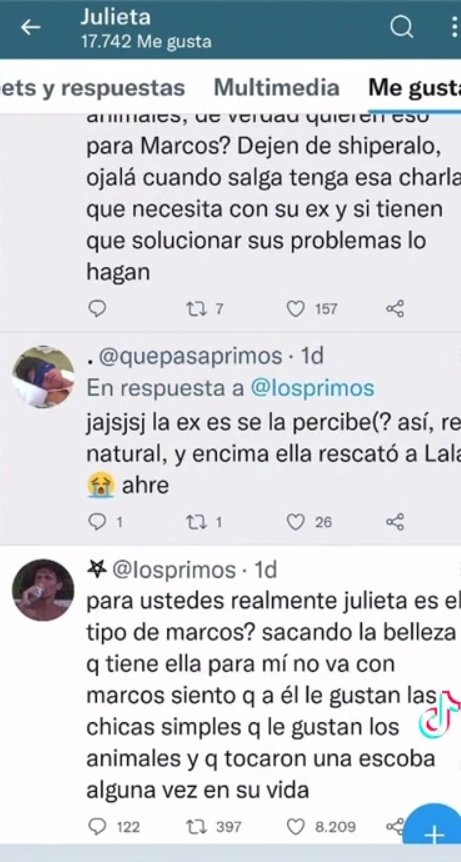 taylorwsd1989's tweet photo. Todavía no caigo q la novia de Marcos sea tan mierda Posta q feo q le de like a comentarios así sin ningún tipo de remordimiento por si acaso aclaro ya borro todo #GranHermano #GranHermano2022 #GH23 #GranHermanoArgentina2023 https://t.co/kTf0H36PWf