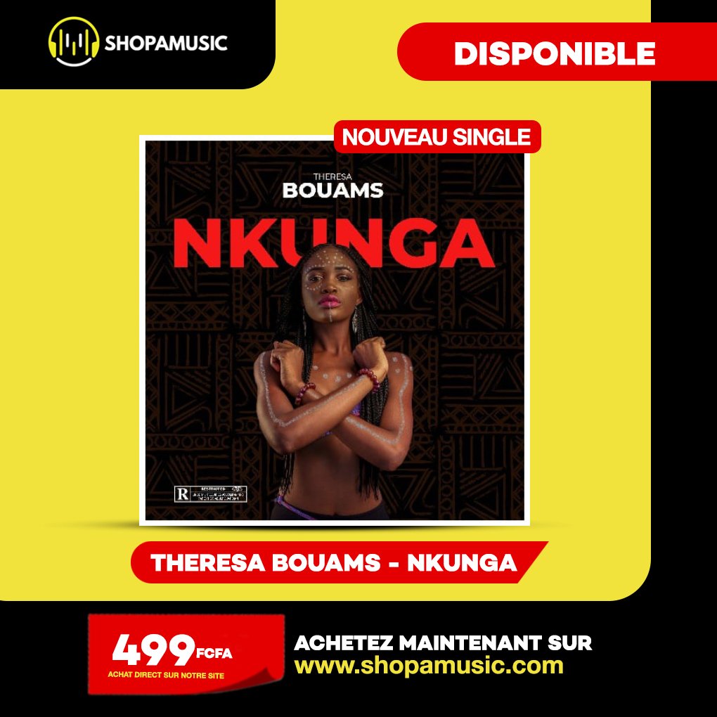 shopamusic's tweet photo. Le single NKUNGA de @theresa_bouams totalise à ce jour 305 ventes sur #shopamusic 
Si vous n'avez pas encore écouté voici l'occasion : https://t.co/vBjoE7MDTH…

Streamez : https://t.co/b0tynKXhBD

#shopamusic✔️ #music #acheter #ecoute #somba #mobilemoney #forus https://t.co/oAvDODOc9P