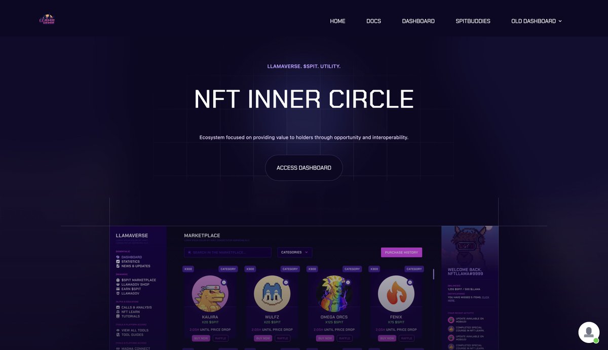 Introducing our NEW Website:
llamaverse.io

With this, our website demonstrates that we are focused on 3 things:
1) The Dashboard
2) $SPIT
3) The Inner Circle

We want to go back to our roots, and we welcome you all along this journey. The comeback is coming.