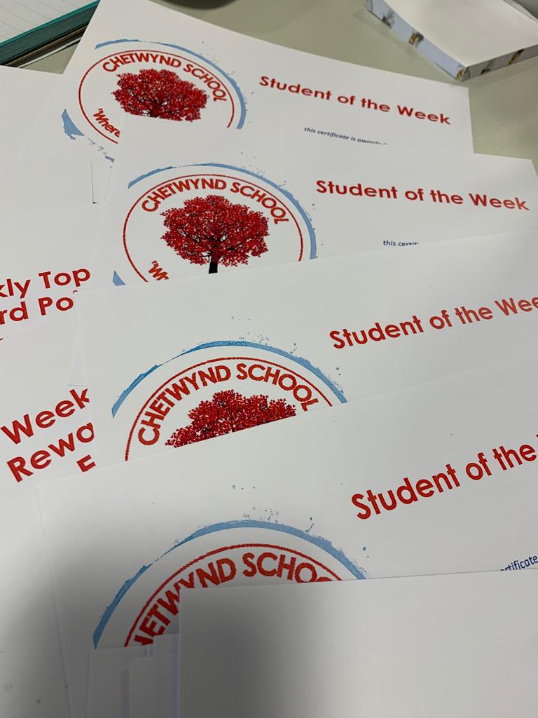 Loads of certificates going out today! ❤️🌳 #StudentOfTheWeek