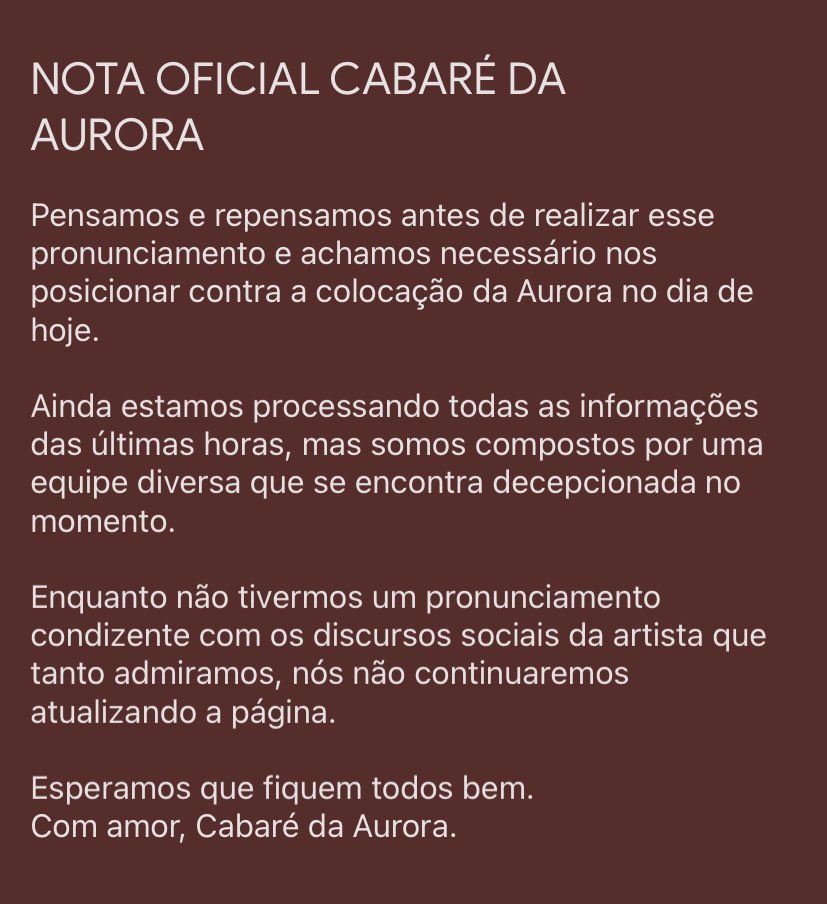 auroracabare's tweet photo. 🚨 Pronunciamento OFICIAL sobre os acontecimentos recentes. 🚨 https://t.co/59qB8Xn3sS