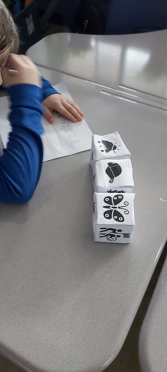digdeepwithdave's tweet photo. Reluctant writers? Hard time getting 3 sentences out of your students? I call it a win when I have my kiddos asking for more! Thanks again #EMC2learning for the great resource! We printed &amp; built our story dice to get our creative juices flowing! https://t.co/leBvHrKjHC