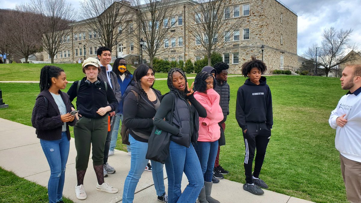 10th &amp; 11th graders from the AVID program explored the campus of Mount Saint Mary's University today adding another great option to their future possibilities.