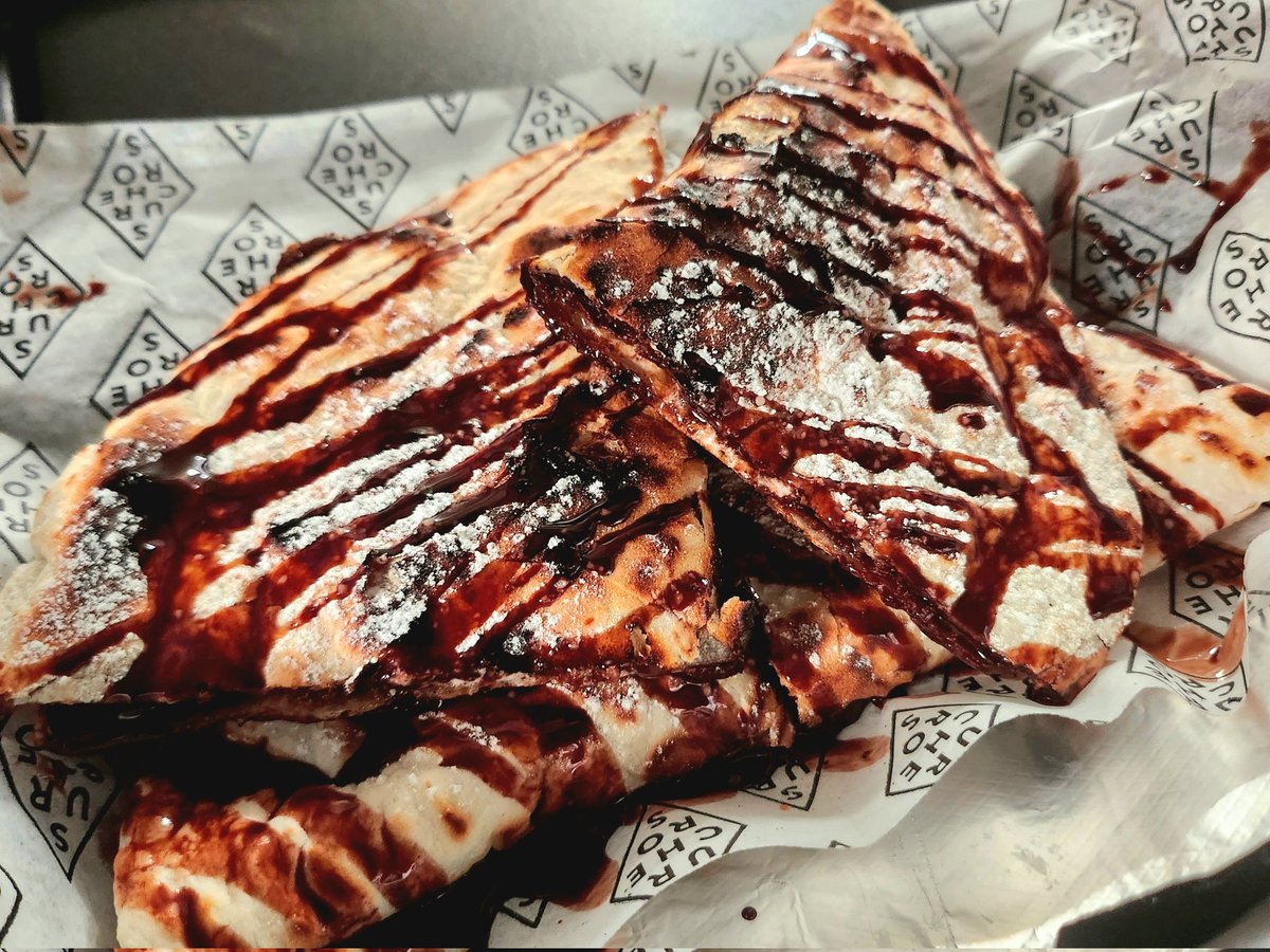 I got myself a smores quesadilla for my birthday instead of cake 🎉🎉