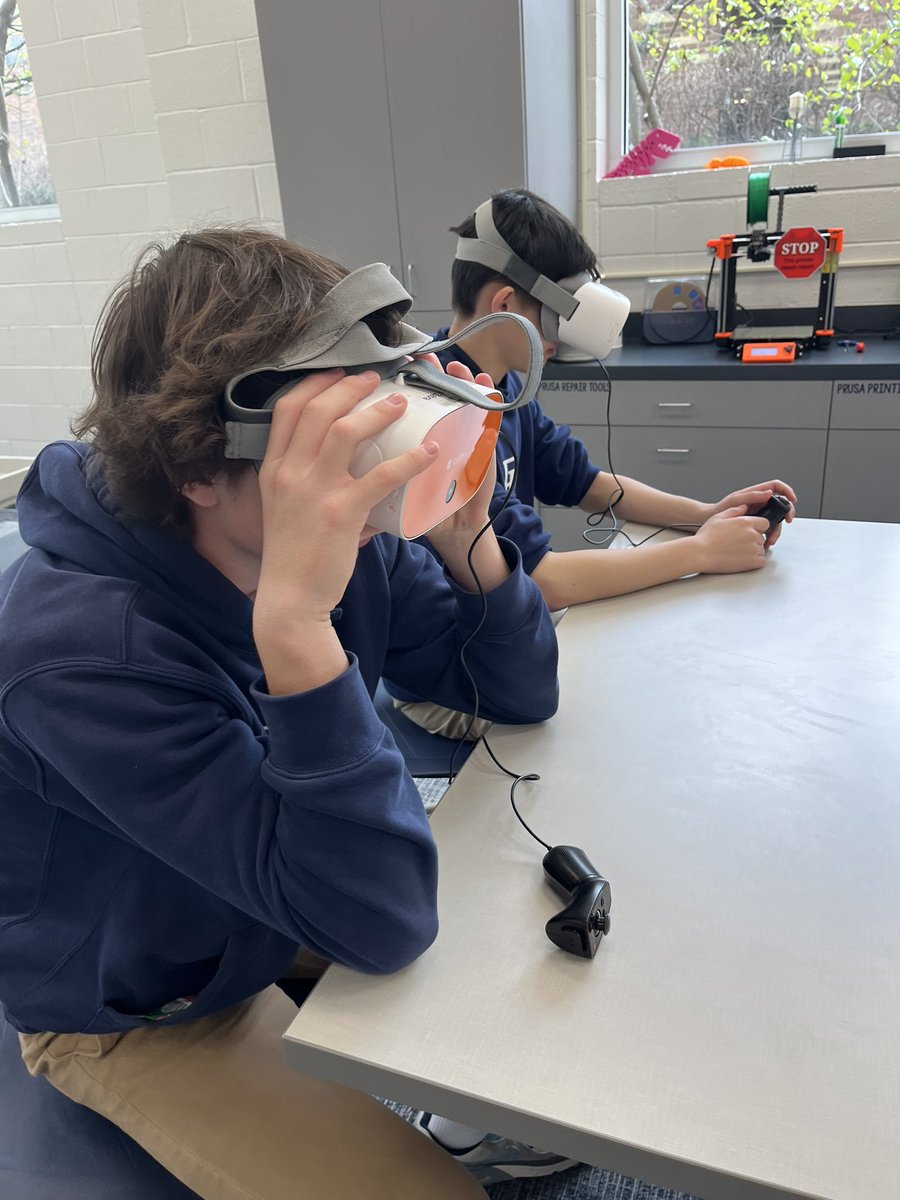 smurphy726's tweet photo. Move over, Phileas Fogg!@FRApanthers 7th grade geography students just circumnavigated the globe (virtually) with @CoachMWilliams and landed in Chernobyl for a firsthand look at its geography and history. Who needs a passport when you have VR? #AroundTheWorldInVR #ChernobylBound https://t.co/kn57JAVsh8