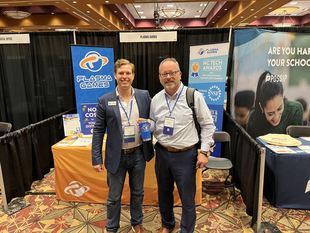 playplasmagames's tweet photo. Thank you, Russell Vernon for stopping by our booth at NCASA! Congrats on winning your Plasma Games Yeti! Thank you for all you do for your Rockingham County teachers and students!

@RCS_NC
@NCASAtweets https://t.co/yqJSqEqOgV