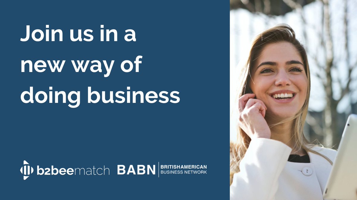 BABC PNW (@babcpnw) on Twitter photo The <a href="/BAB_Network/">BritishAmerican Business Network</a> and <a href="/B2BeeMatch/">B2BeeMatch</a>
have teamed up to provide the BABNโs 22
chapters and 2000 members with a new way of
doing business.
#transatlantic
#businessmatchmaking
โก๏ธ b2beematch.com/en/babn The <a href="/BAB_Network/">BritishAmerican Business Network</a> and <a href="/B2BeeMatch/">B2BeeMatch</a>
have teamed up to provide the BABNโs 22
chapters and 2000 members with a new way of
doing business.
#transatlantic
#businessmatchmaking
โก๏ธ b2beematch.com/en/babn