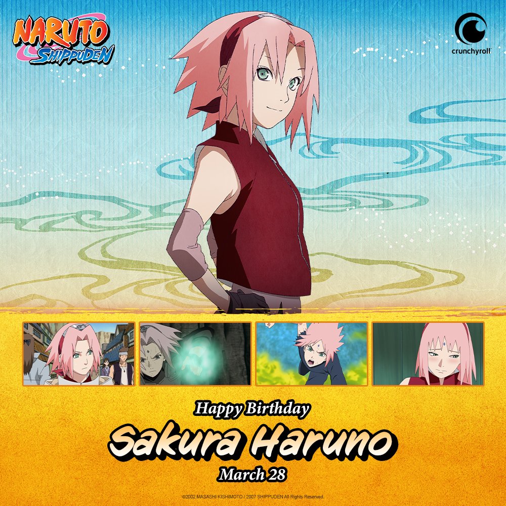 (3/28) Happy Birthday to the Blossom Kunoichi, Sakura 🌸