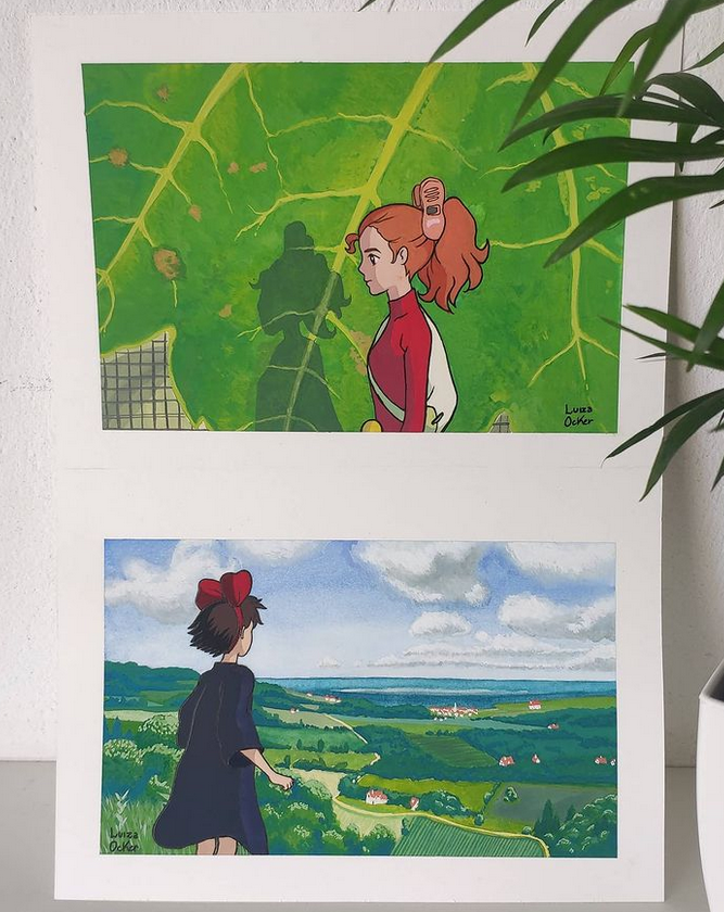 OckerLuiza's tweet photo. Hi #VisibleWomen 
I'm a traditional artist who loves painting with watercolors! I paint people and animals portraits, and love doing some fanart or fictional characters <3 https://t.co/7v5PkPsvr3