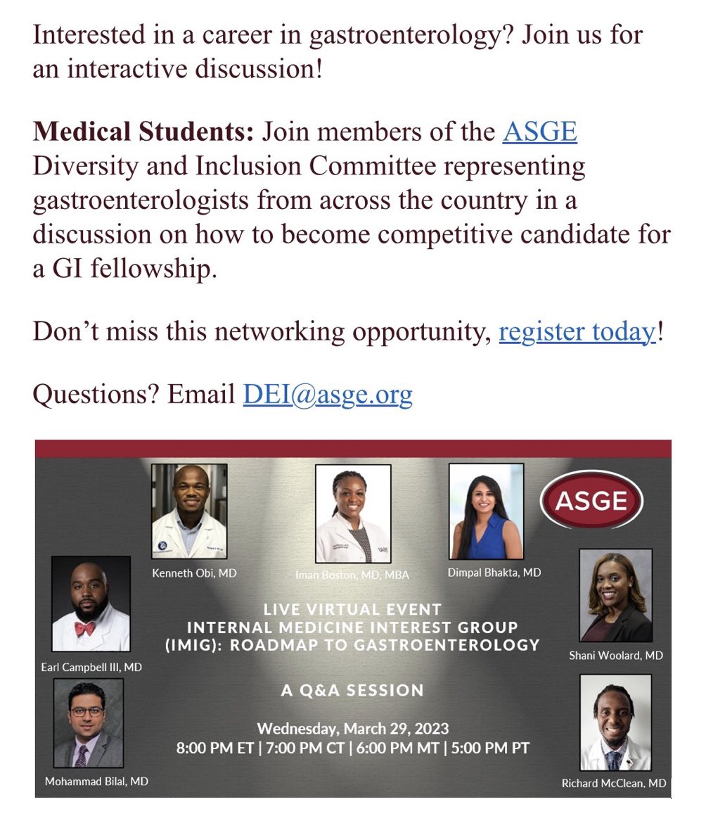Have you registered yet?! It’s not too late! Use this link 👉🏾 asge.zoom.us/webinar/regist…