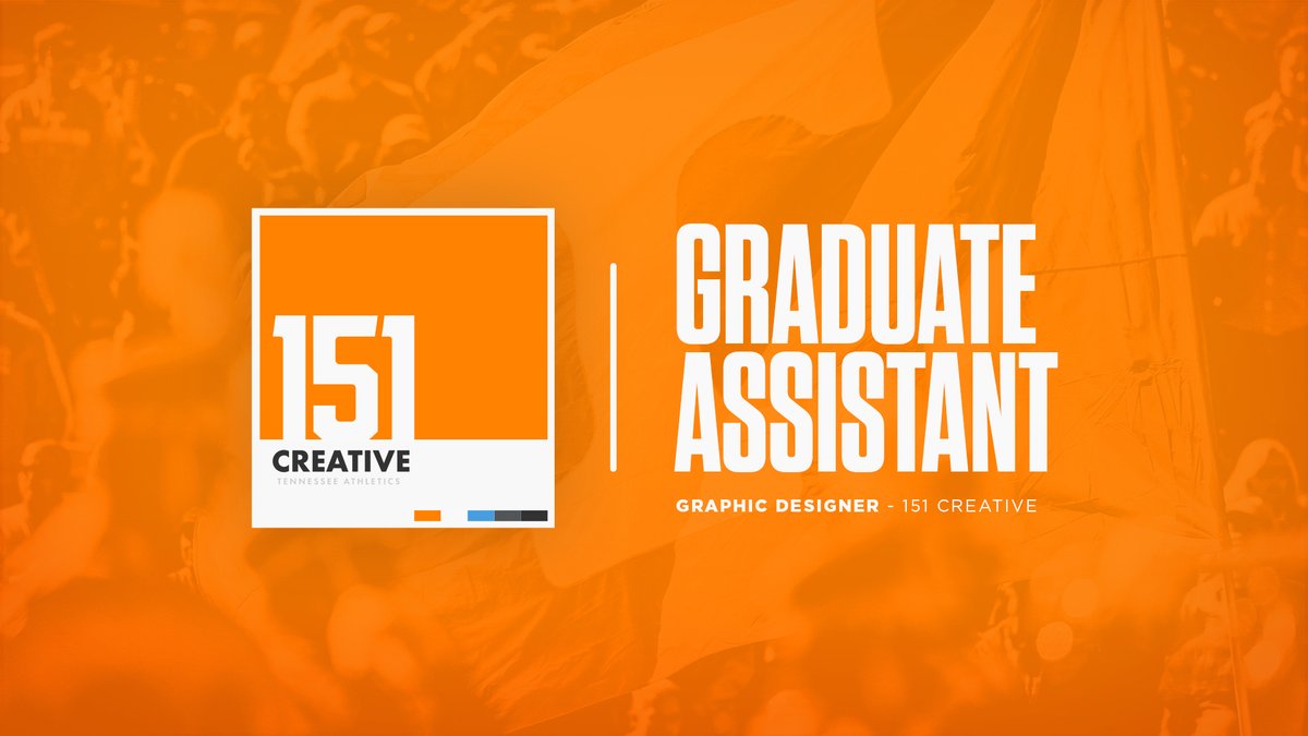 151 Creative is searching for a Graphic Design Graduate Assistant.

DM me with any questions.

More info here »  1tn.co/151_DesignGA