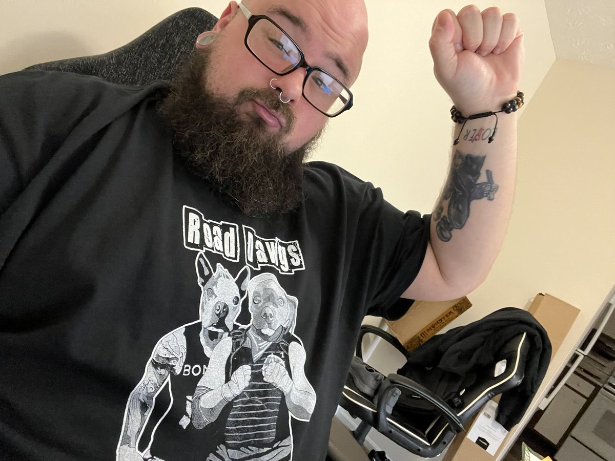 BenShearinBrand's tweet photo. Get your official #RoadDawgs shirt from @zdp_official1 and @DudeBaddington at a show they’re at! #ArooArooAroo https://t.co/FRxUhFa9Zw