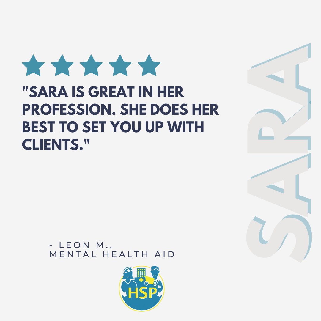 HSP_Inc's tweet photo. Way to go Sara๐คฉ HSP recruiters are reliable!
.
.
.
#5starreview #excellent #toprated #recommended #greatservice #happyclient #staffingagency #recruitment #hiring #careeropportunities #jobsearch #talentacquisition #workforce #tempjobs #temporarystaffing #jobagency #jobrecruiter https://t.co/aXlk3u6DSo