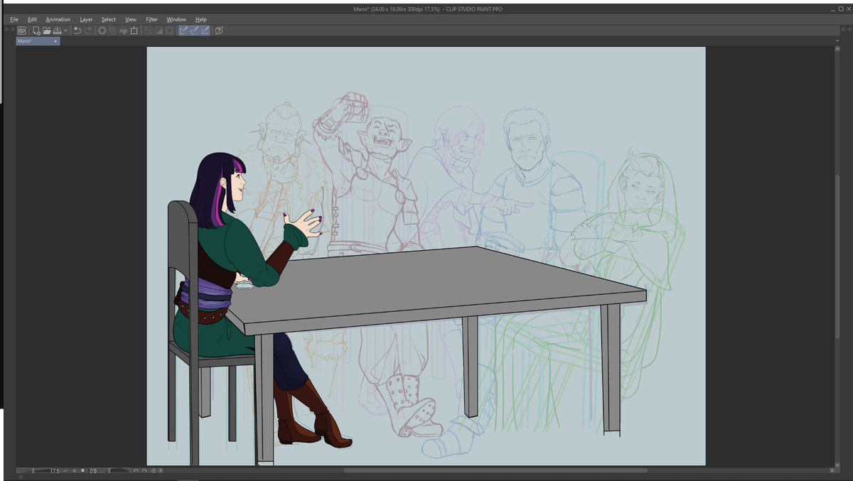 ChestnutArt's tweet photo. #DnD Character commission #WIP! https://t.co/mpYm58yU7G