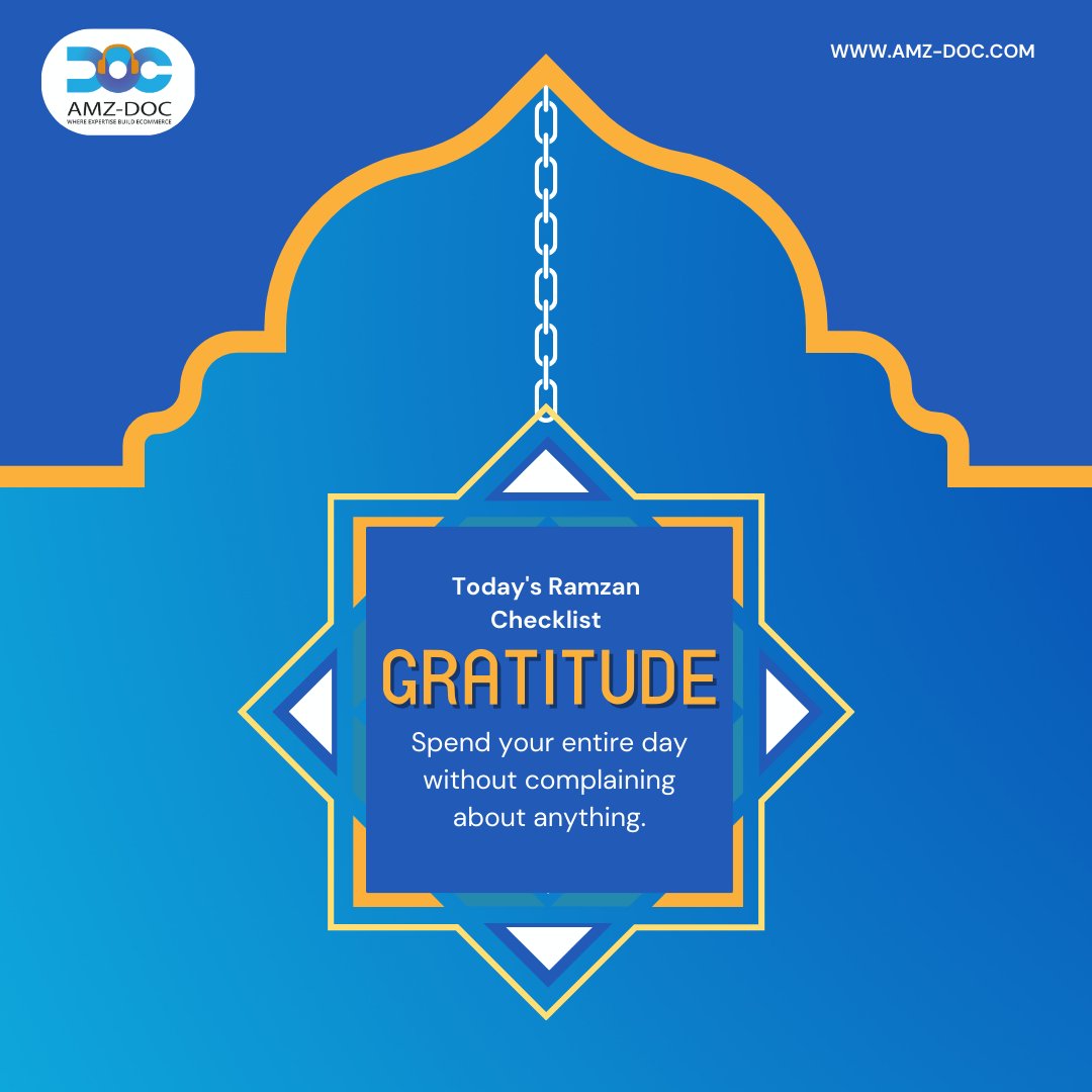 AMZDOCVA's tweet photo. Today's ramzan checklist is to Take the time to thank the people in your life who have helped you or made a difference. This could be a friend who's always there for you or a family member who supports you. 
#amzdoc #amzconsultants #Ramadan #RamadanMubarak #RamadanKareem https://t.co/CL2WYIPfVX