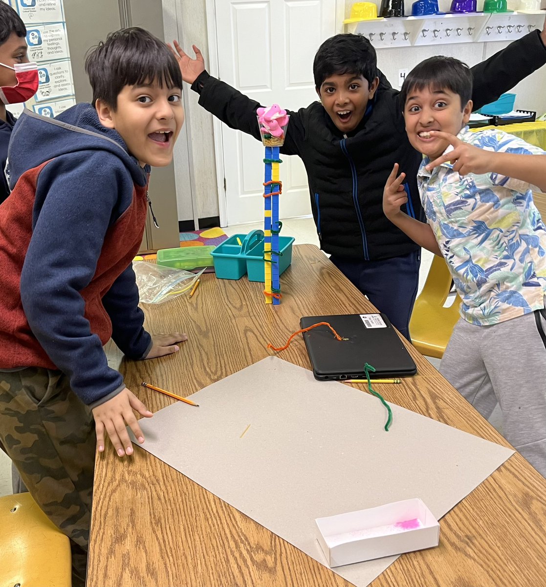 Cathy_lahr7's tweet photo. Spring STEAM Bird Nest Challenge: How can you build the tallest tree while balancing a bird’s nest on top? #POGcollaborator #CriticalThinking @oakhilles https://t.co/adl1v7WAdu