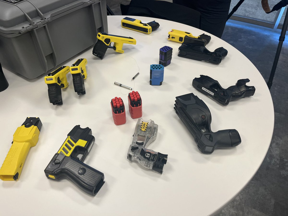 WichitaPolice's tweet photo. We were able to get a hands on look at some new technologies, including upgraded tasers, VR training kits, and camera technologies.
We are constantly evaluating new technologies and training will enhance our officers effectiveness and keep our community safe.
#WichitaPD https://t.co/qWWSYUhEZT