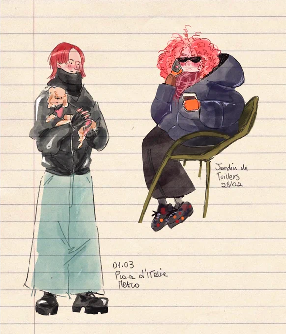 Sum sketches from my last trip  