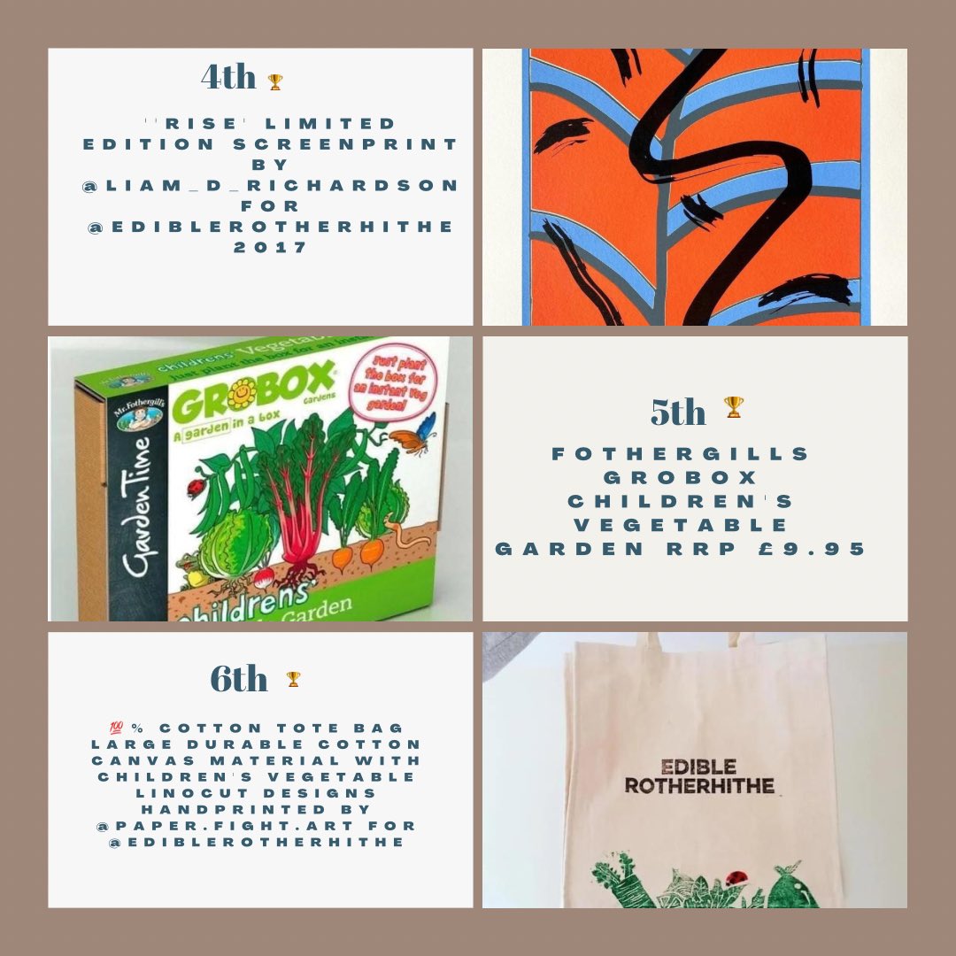 Thoughtpresspr's tweet image. A MASSIVE THANK YOU to everyone involved in making this prize draw possible: Katy at Essdee UK. Christina at Edible Rotherhithe, @paper.fight.art @liam_d_richardson and @mrs_m_designs ☺ 
Grateful to you all for helping raise funds for @MagicBreakfast &amp;amp; @EdibleSE16 ☺ 👏 👏