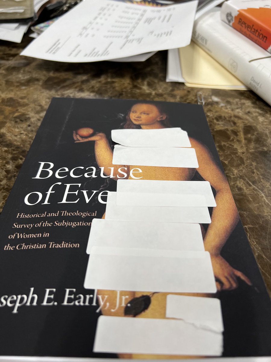 pastordmack's tweet photo. ⁦Joseph,your book order arrived 2day. My asst. taped over Eve’s body because she thought it was inappropriate for me to see it. The content of this book better be worth it. You got my staff thinking,I’m a nasty old man,’cause I want to read your research on women/ch history.😀 https://t.co/7n1jtG6NeY
