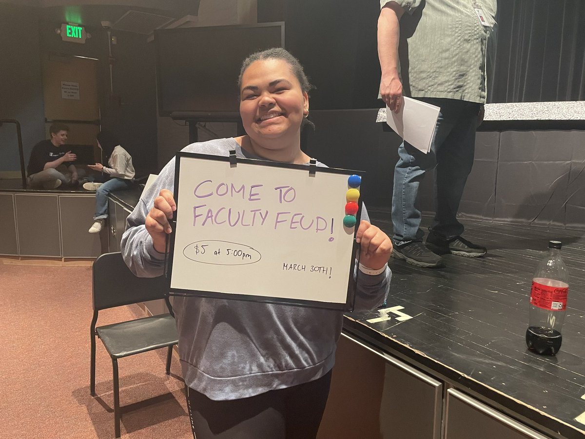 YHS__Senate's tweet photo. Join us at Faculty Feud this Thursday at 5PM ($5 admission))!! Here are some sneak peeks from our rehearsal 😌🤝🏽 @YHSDeGennaro https://t.co/B0Qaz1jgna