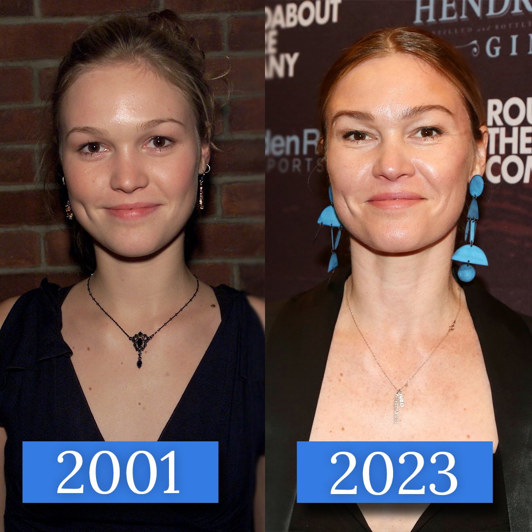 Such a stunning transformation! 
Happy birthday, Julia Stiles! 