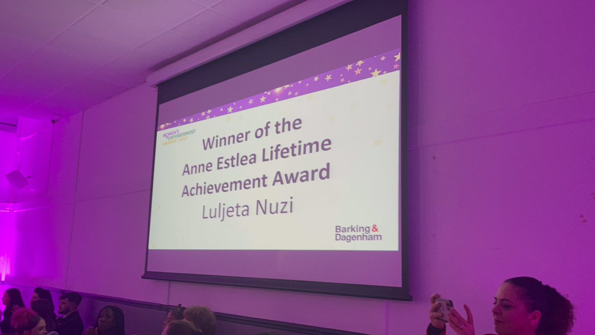 ShpresaPrograme's tweet photo. Luljeta is back and is back as a winner of the Women’s Empowerment Award 2023 “Anne Estela Lifetime Achievement Award” !
#luljetanuzi
#proud
#leader
#woman
@lbbdcouncil
#shpresaprogramme https://t.co/kNUxxeACOE