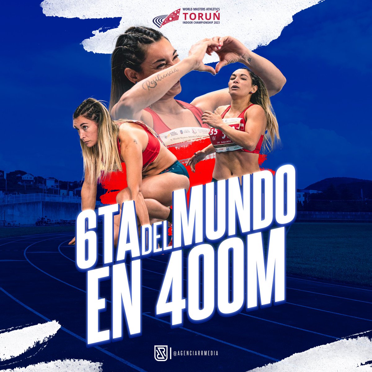 EveFitCL's tweet photo. SEXTA DEL MUNDO EN 400M🌎 
Orgullosa de dejar a Chile junto a las potencias mundiales del Atletismo Master🙌🏻Entregué todo, bajé 1” y mejor marca de la temporada, todo gracias a mi y mi equipo🙏🏻
Agradezco sus mensajes y el cariño♥️
🇬🇷🇬🇧🇫🇷🇵🇱🇺🇸🇨🇱así fue la final🔥
De Curicó pal🌏 https://t.co/jqipBGmtZd