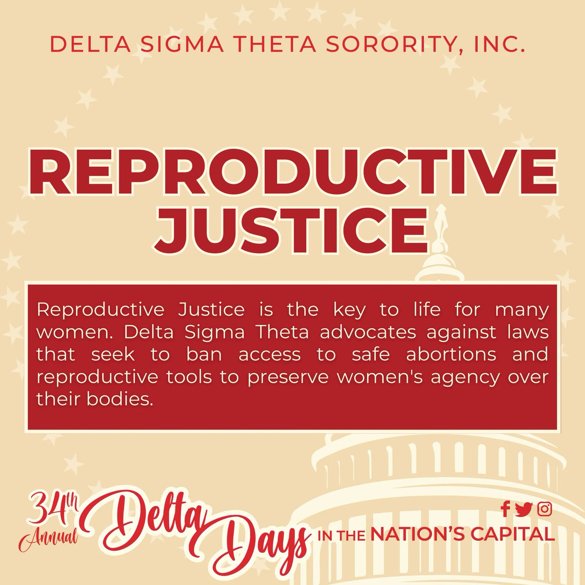 Reproductive Justice is the key to life for many women. Delta will advocate against laws that seek to ban access to safe abortions and reproductive tools to preserve women's agency over their bodies. Ask your legislator to vote against laws that ban access to reproductive rights.
