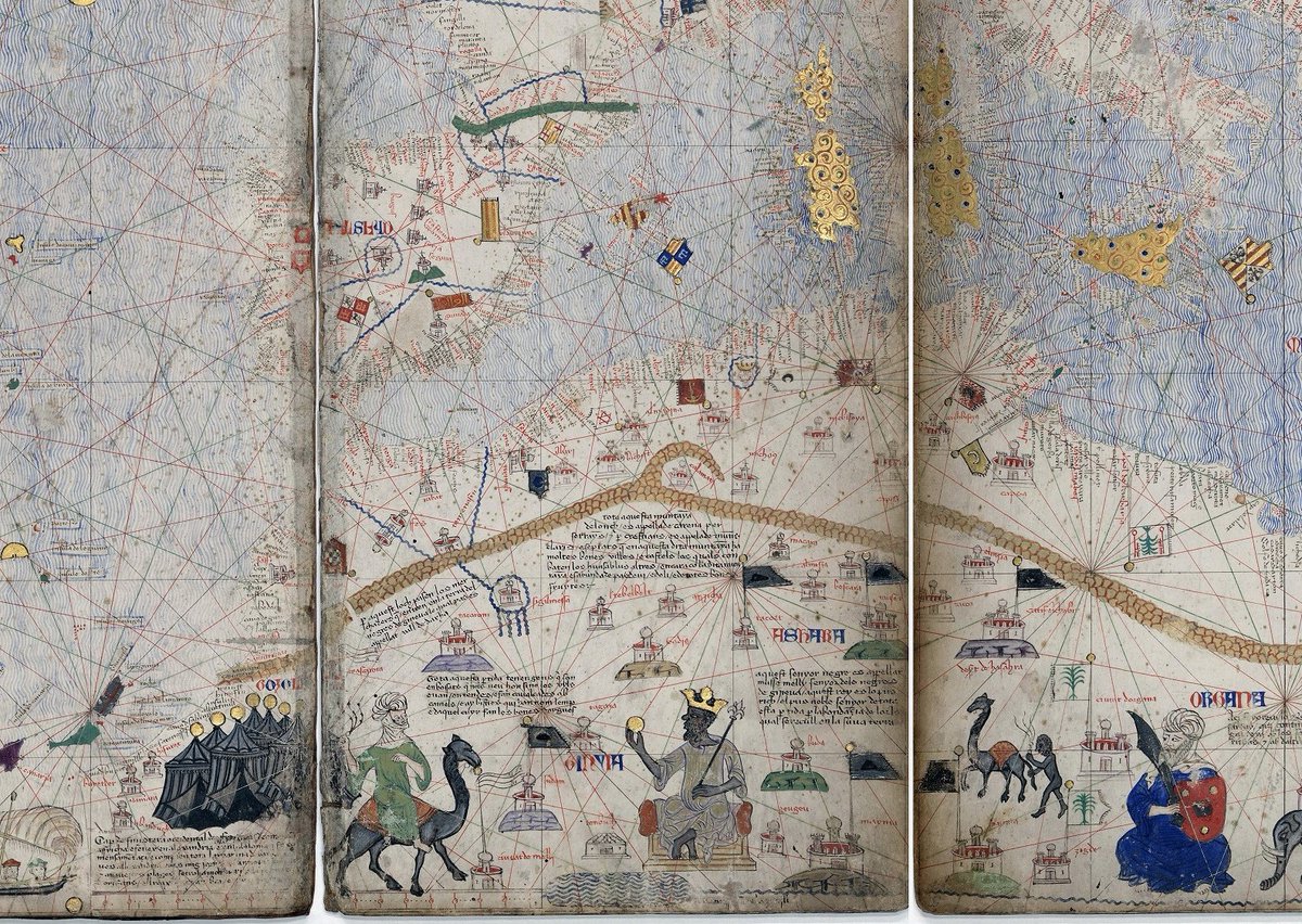 AfricaFactsZone's tweet photo. Mansa Musa went on a 1324 Hajj trip to Mecca with 60,000 men in golden clothes.

He gifted so much Gold to people in Egypt that he caused a 12-year inflation in Europe and the Middle East.

Mali had world class universities and libraries.

He built a mosque every Friday. https://t.co/pqb9VkmnsO