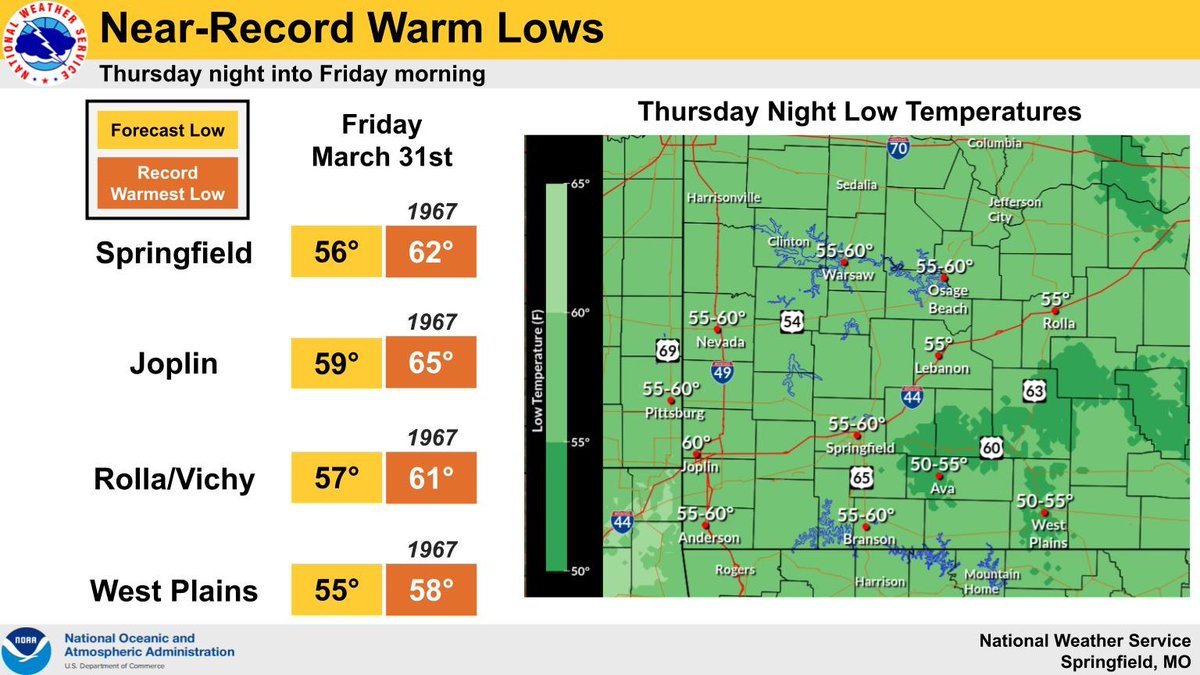 Sgf News On Twitter Nwsspringfield A Warm Night Is Forecast Thursday