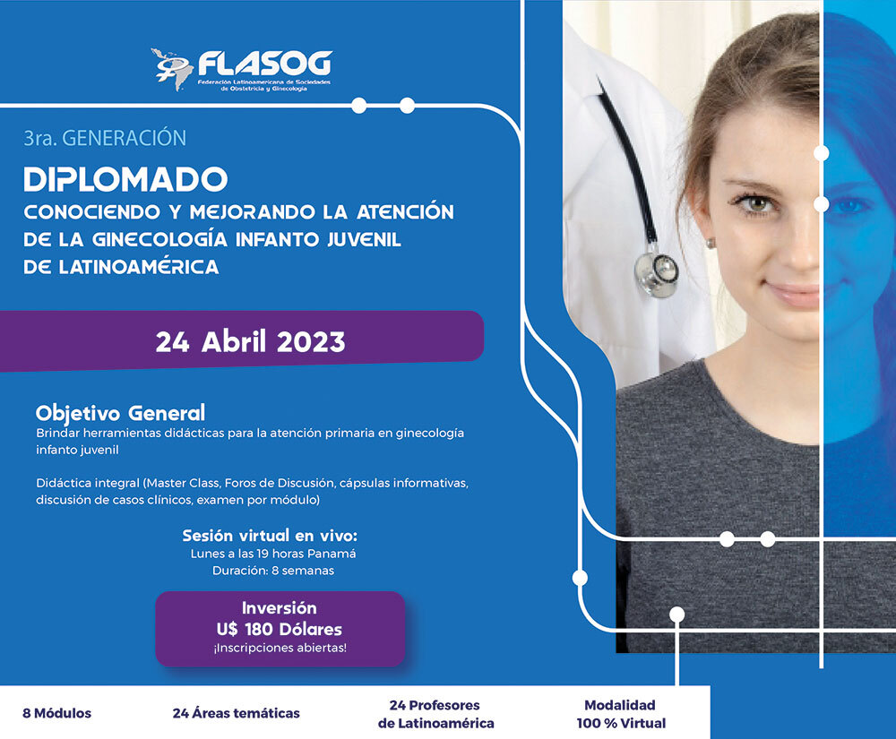 Asiste a nuestra 3ra generación de Diplomado: Conociendo y mejorando la atención de la ginecología infanto juvenil de Latinoamérica. La cita es este 24 de abril con una modalidad 100% virtual. I
nscribete: 👉 bit.ly/3ze79Up 👈