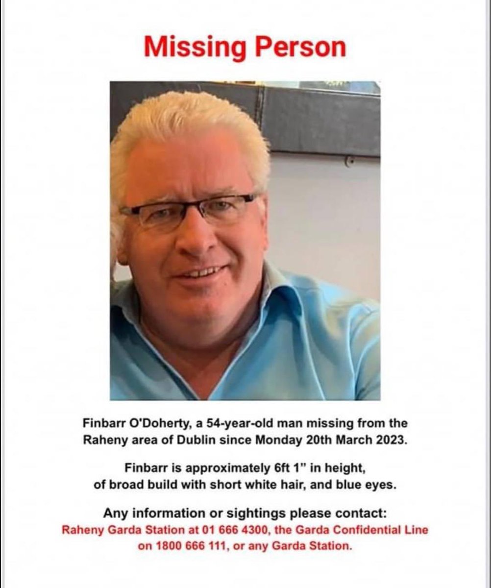 My friends Brother has been missing since Monday March 20th if you could share his image around. Thanks a Thousand 🙏❤️🙏