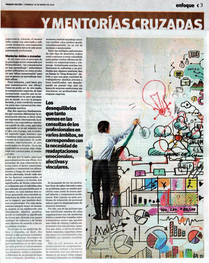 ceideps's tweet photo. 👇 Nuevo artículo de Saxa Stefani 👇
Publicado en el diario Primera Edición (Argentina) Suplemento Enfoque
Puedes leerlo en nuestro blog: 

https://t.co/sZF3GaUC6H

#lapuertapsicosocial #comunicacion #doblementoria #mentoriascruzadas   #psicologiasocial  #ceideps #saxastefani https://t.co/1l58LiLH93
